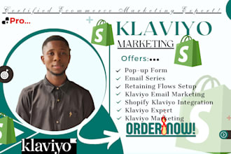 setup klaviyo email flows, activecampaign mail series, shopify klaviyo marketing