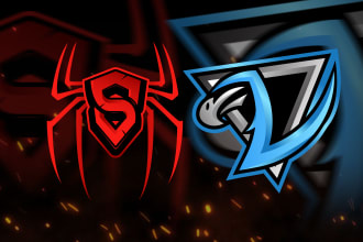 design rapid initial gaming logo for esports team, twitch, youtube