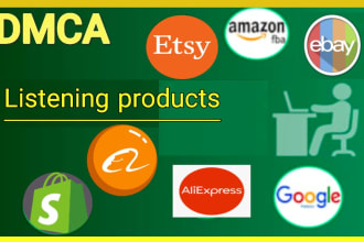 remove copyright product listings from shopify amazon etsy ebay temu walmart