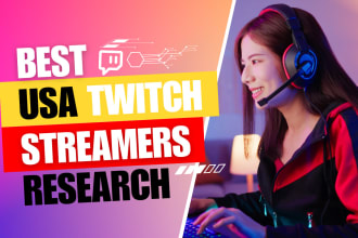 build USA twitch streamers business email lists