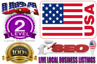 do 40 live local business nap citations for USA