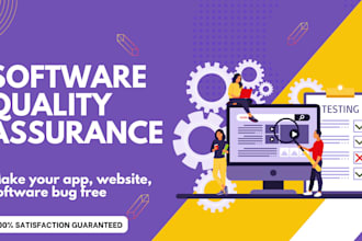 do website, app QA testing and report bugs