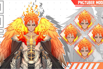draw pngtuber model or custom png tuber avatar for your vtuber twitch stream