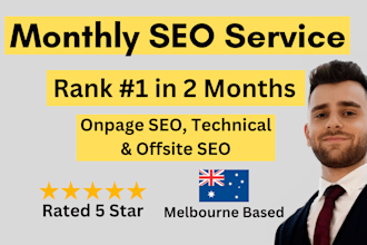 provide local SEO monthly service for australian websites