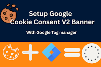 setup google cookie consent banner v2 or update the cookie consent banner