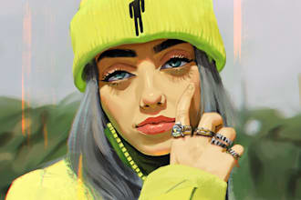 draw stylized portrait from your photos
