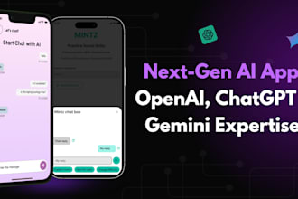 do ai driven application solution both IOS and android open ai chat gpt gemini