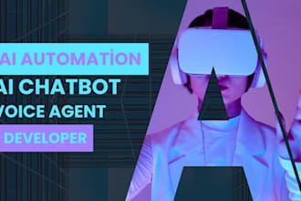 create ai agent, ai chatbot, ai automation voice agent