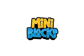blockchain game fun logo design