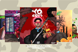 draw eye catching album cover artwork, music cover art
