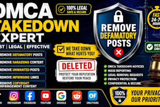 delete,remove,takedown,defaming post,harassing content instagram facebook tiktok