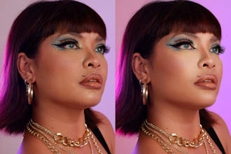 do high end photo editing and  skin retouching, in photoshop