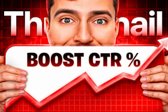 design high CTR youtube thumbnails