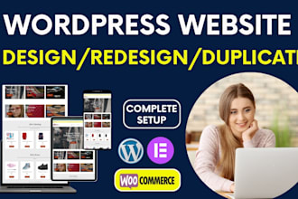 do wordpress website design, redesign, revamp or duplicate wordpress website