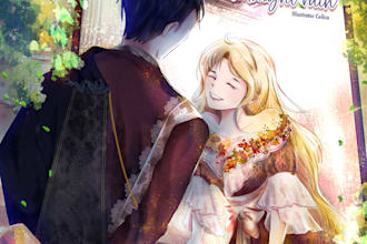 illustrate novel, manhwa, manhua, covers for you