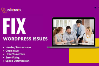 fix wordpress issues, errors, bugs, css, provide wp help