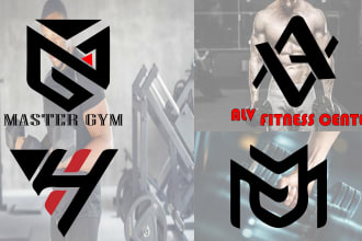 design striking soccer, baseball, football and other sports ang gym logo