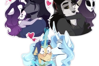 draw stickers with your characters