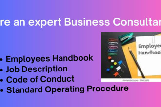 write your hr policies, handbook, job descriptions and hiring letters