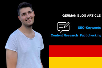 write your german SEO blog article