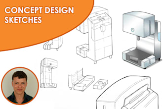 provide concept ideation design sketches
