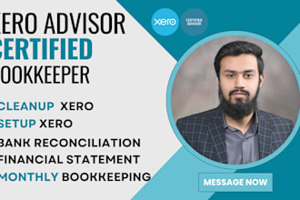 do xero bookkeeping, setup and clean up