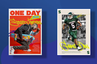 design a promotional poster for your needs