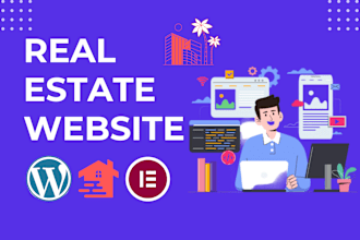 design professional real estate website agent and investor in wordpress