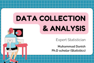 do expert data analysis, visualization expert statistician