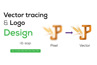 do vector tracing, redesign logo ai,eps,svg,png,pdf