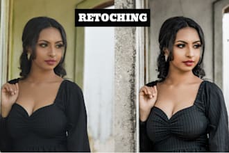 expert portrait photo retouching and photo edit