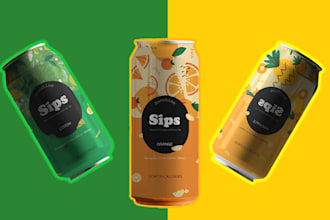 product wrapping design and 3d mockup design