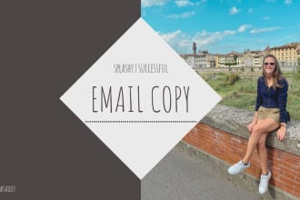 write splashy email copy