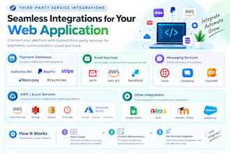 integrate payment gateways, SMS, email, or CRM into your website