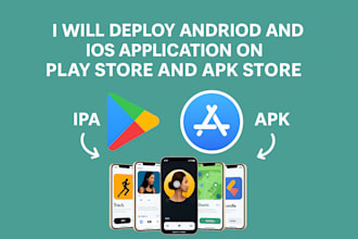 publish publish android or ios application on play store and app store