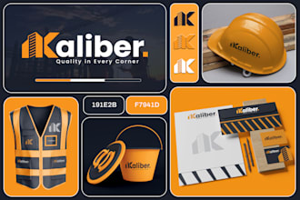 do brand design, brand style guide, full branding kit and logo design