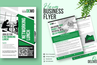 design modern professional business flyer design