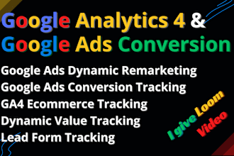 setup google analytics 4, GTM, facebook pixel, ads conversion tracking