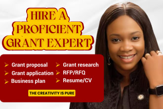 grant proposal writing as a writer,research, application,rfp,business plan