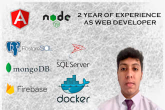 develop web app using nodejs and angular
