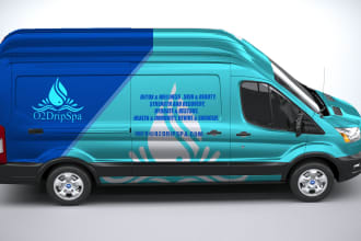 create an insane design mockups in van or car