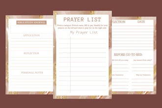 design amazon low content KDP gratitude journal, planners and prayer journal