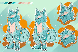 make a reference sheet of your furry ocs nsfw or sfw