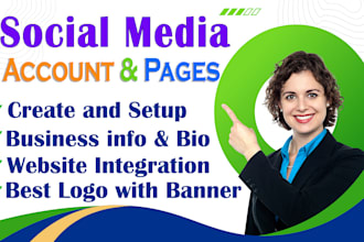 create, set up, and optimize social media brand accounts and pages