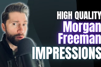 record a spot on morgan freeman impression