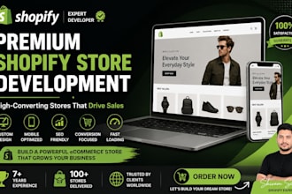 make premium shopify web development services for high converting stores