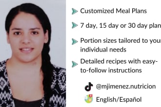 be expert nutritionist for personalized meal plans