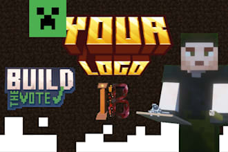 create your logo in minecraft