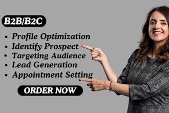 be your linkedin marketing manager, b2b b2c appointment setter