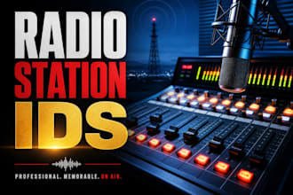 do 4 radio sweepers, ids, dj drops or intro